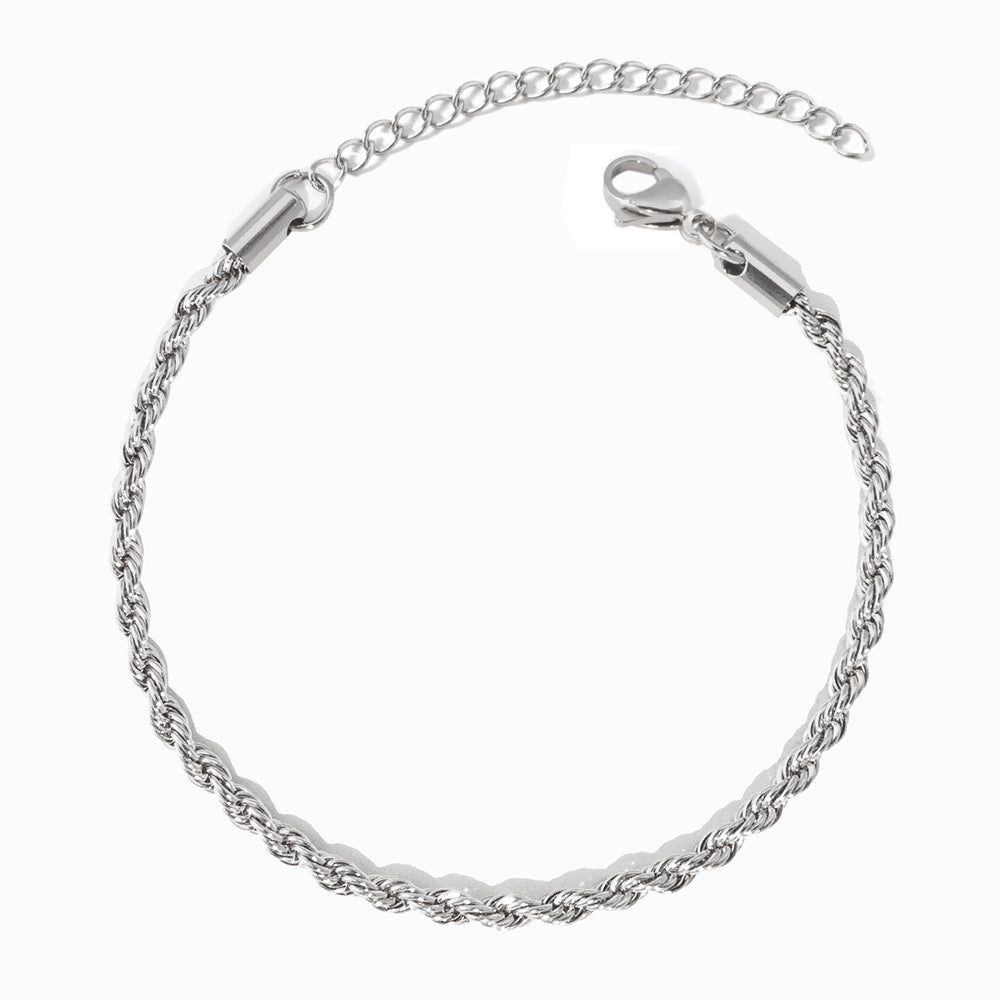 Pulseira Torcida 2mm SL8008 - Aço Inox Prateado