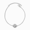 Pulseira Trevo de Quatro Folhas SL2107 - Aço Inox Prateado