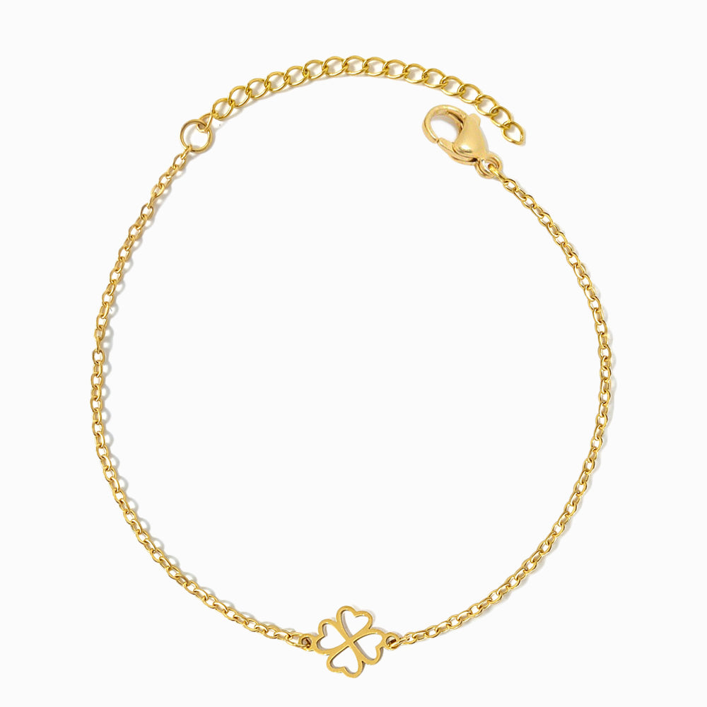 Pulseira Trevo SL2249 - Aço Inox Dourado