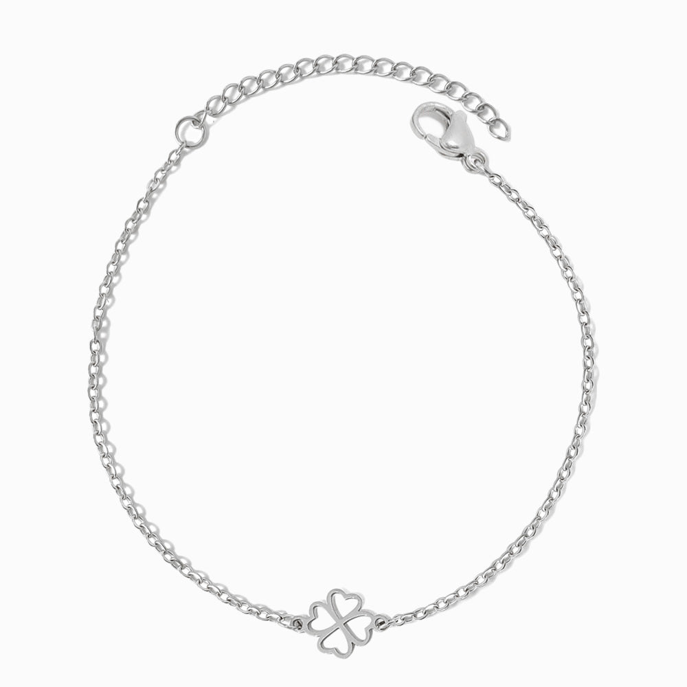 Pulseira Trevo SL2249 - Aço Inox Prateado
