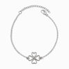 Pulseira Trevo de Coração SL2344 - Aço Inox Prateado