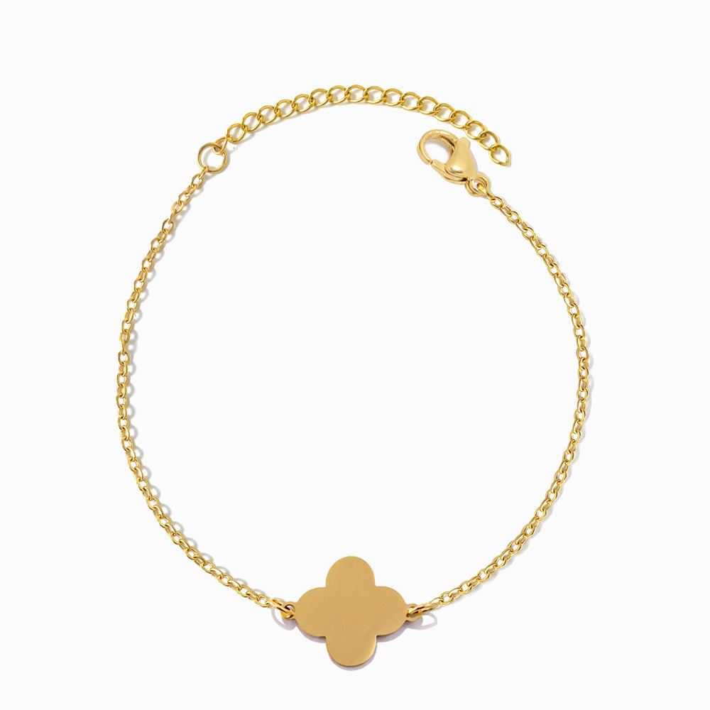 Pulseira Trevo SL2345 - Aço Inox Dourado