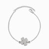 Pulseira Trevo de Coração SL2347 - Aço Inox Prateado