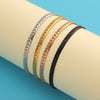 Pulseira Achatada em Aço Inoxidável