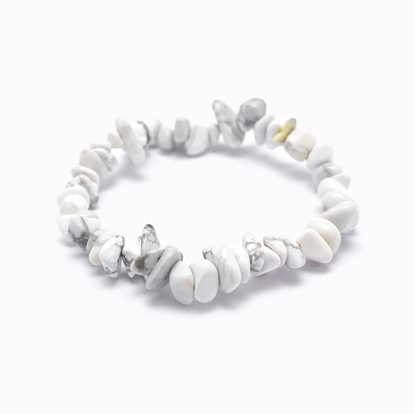 Pulseira Cascalho Howlita Branca PN4039