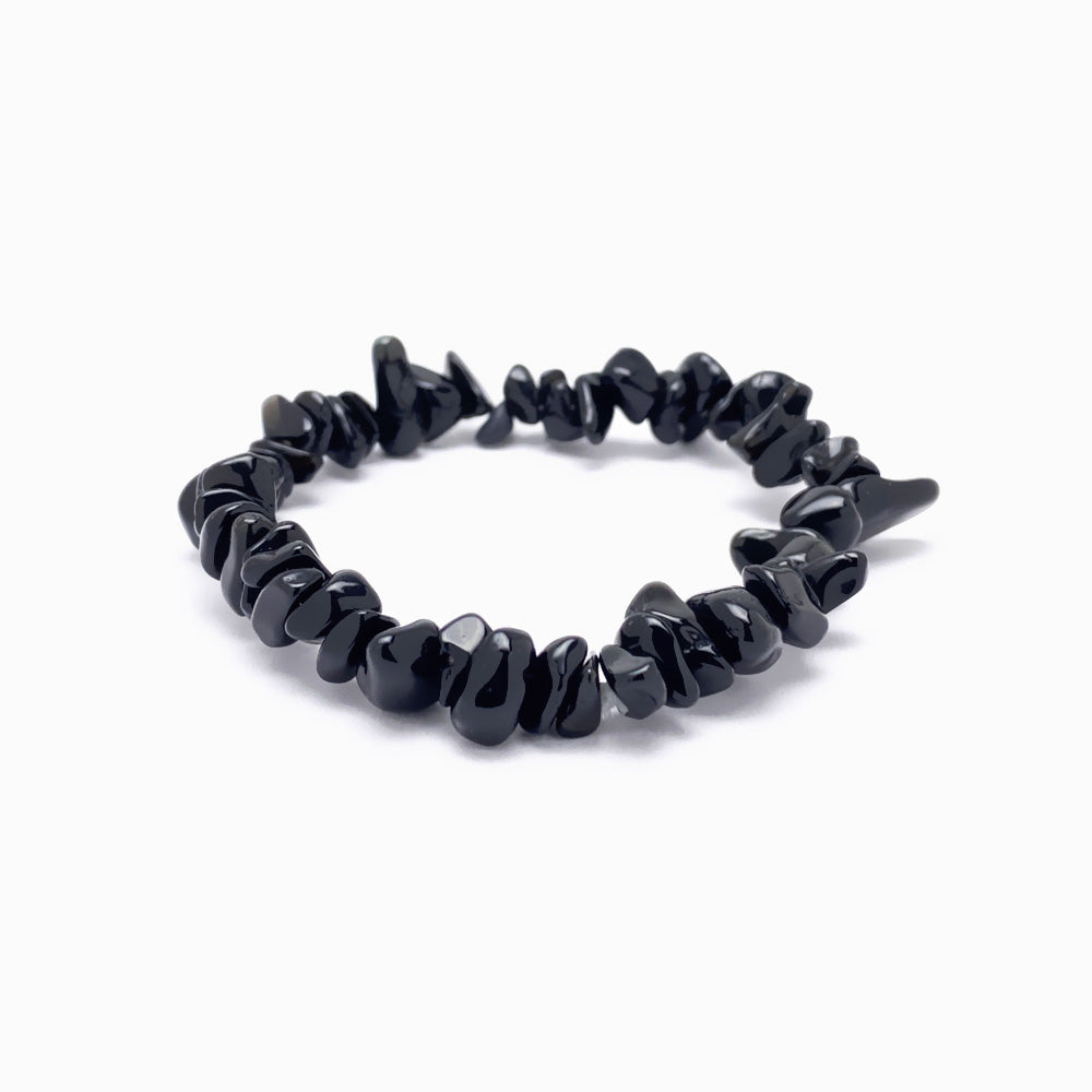 Pulseira Cascalho Obsidiana PN4028