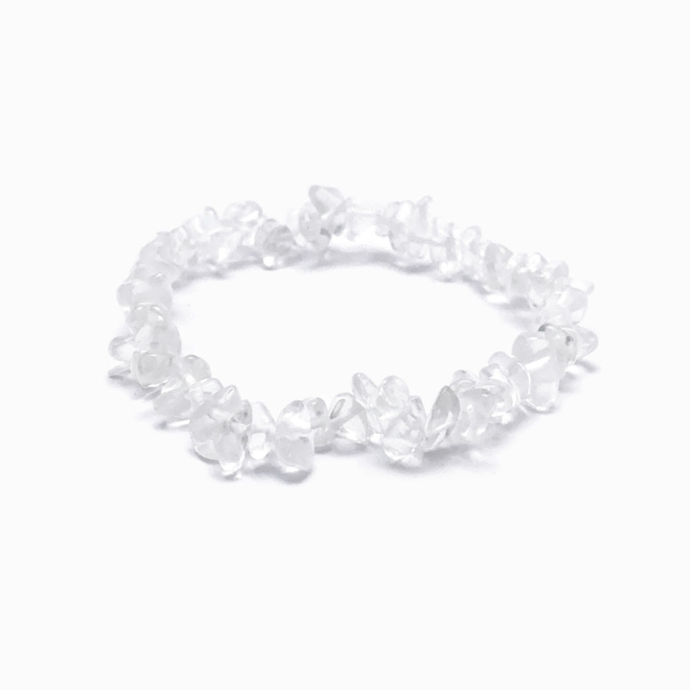 Pulseira Cascalho Quartzo Transparente PN4035