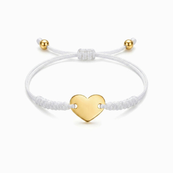 Pulseira Coração SL2393 - Aço Inox e Poliéster