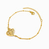 Pulseira Coração de Viana SL2136 - Aço Inox Dourado