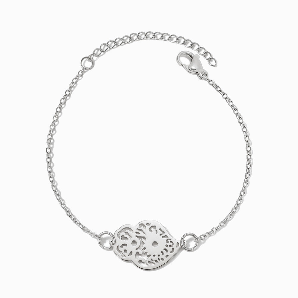 Pulseira Coração de Viana SL2404P - Aço Inox