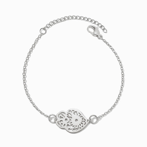 Pulseira Coração de Viana SL2404P - Aço Inox