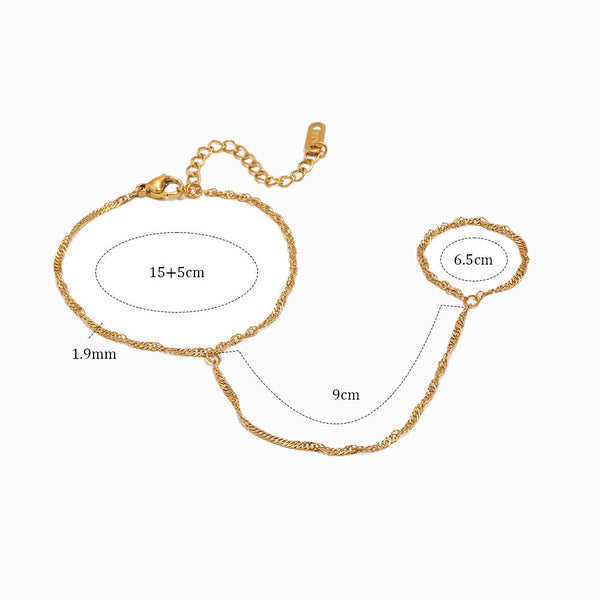 Pulseira Elegante em Aço Inoxidável