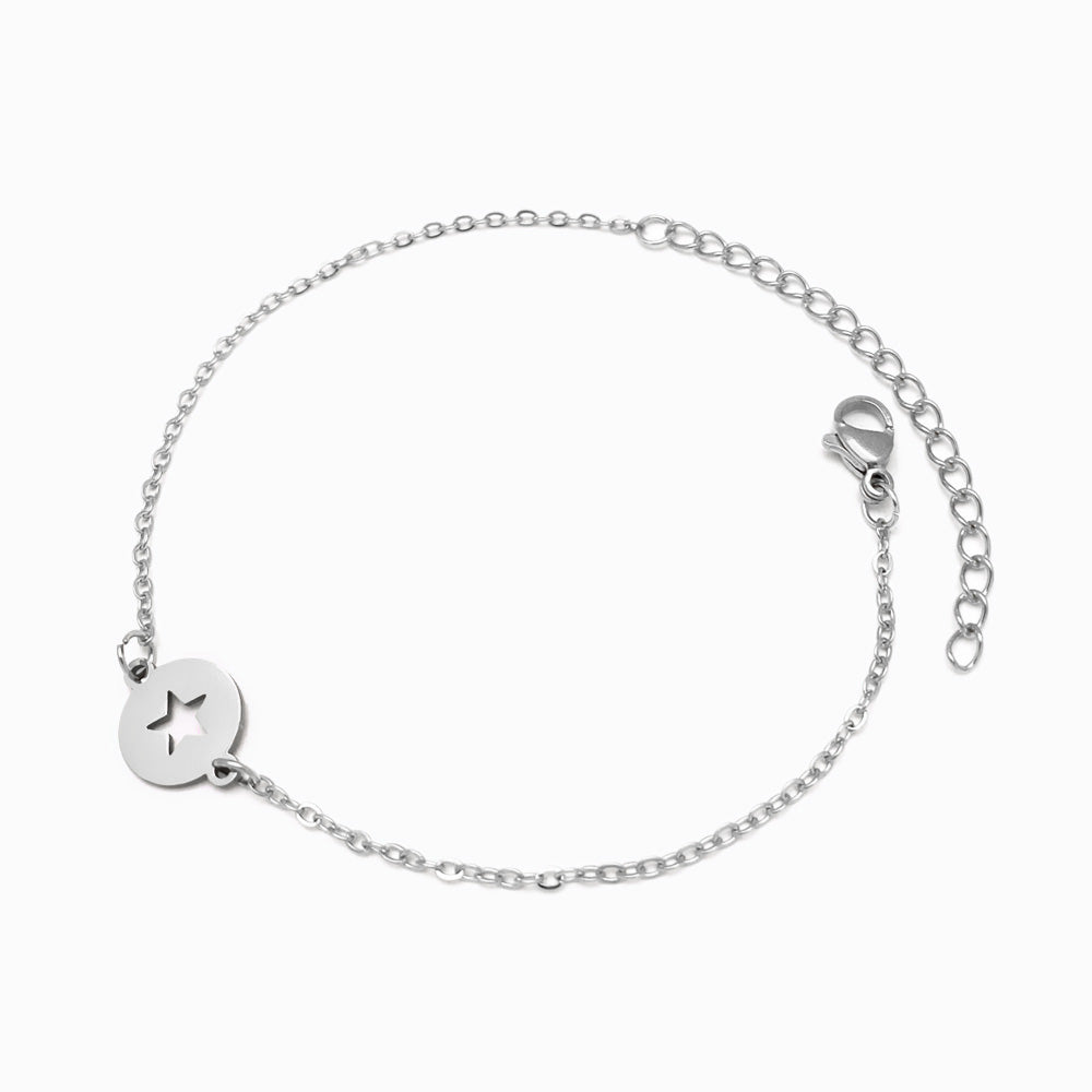 Pulseira Estrela SL2088 - Aço Inox Prateado
