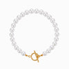 Pulseira Minimalista com Pérolas SL8033D-YSR025 - Aço Inox