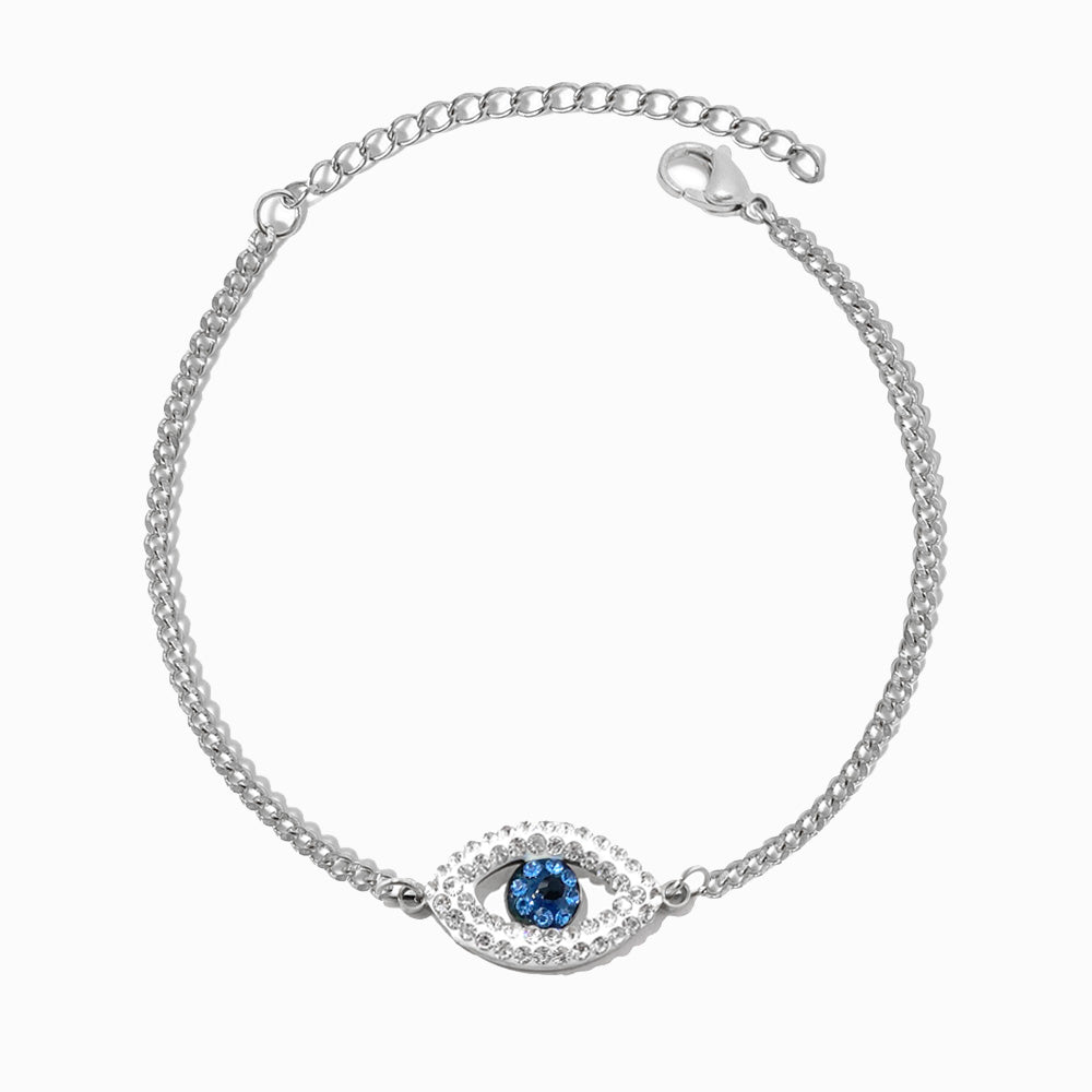 Pulseira Olho Turco SL2061 - Aço Inox Prateado