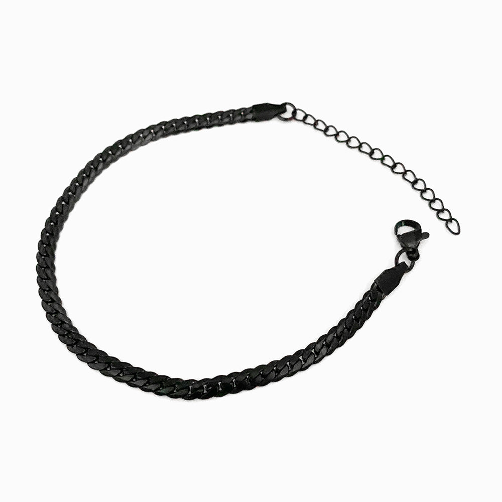 Pulseira Achatada em Aço Inoxidável