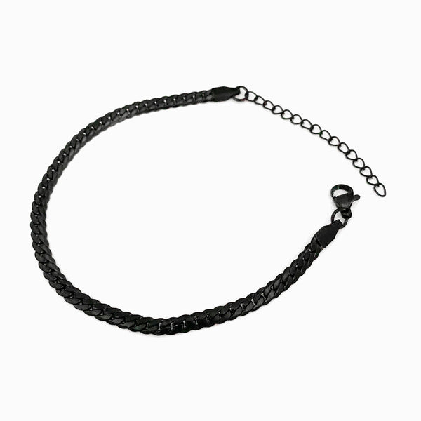 Pulseira Achatada em Aço Inoxidável