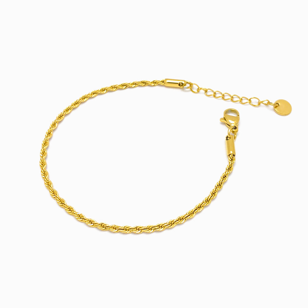 Pulseira Torcida SL3096 - Aço Inox Dourado