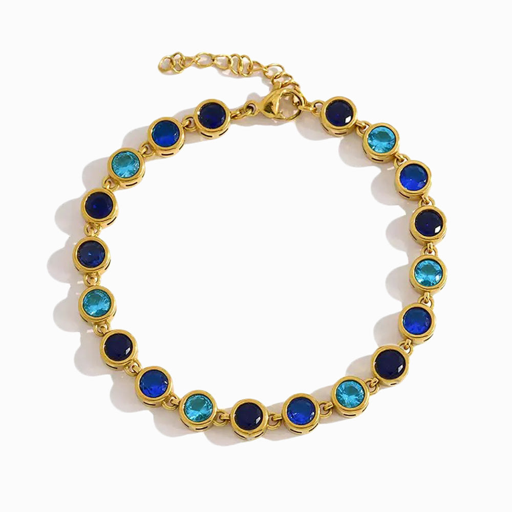 Pulseira Colorida em Aço Inoxidável e Zircónia