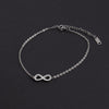 Pulseira com Símbolo do Infinito - Aço Inox Prateado