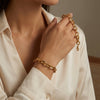 Pulseira de Corrente em Aço Inoxidável