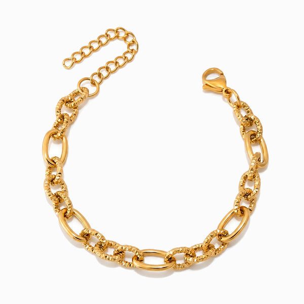 Pulseira de Corrente em Aço Inoxidável