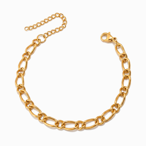Pulseira de Corrente em Aço Inoxidável