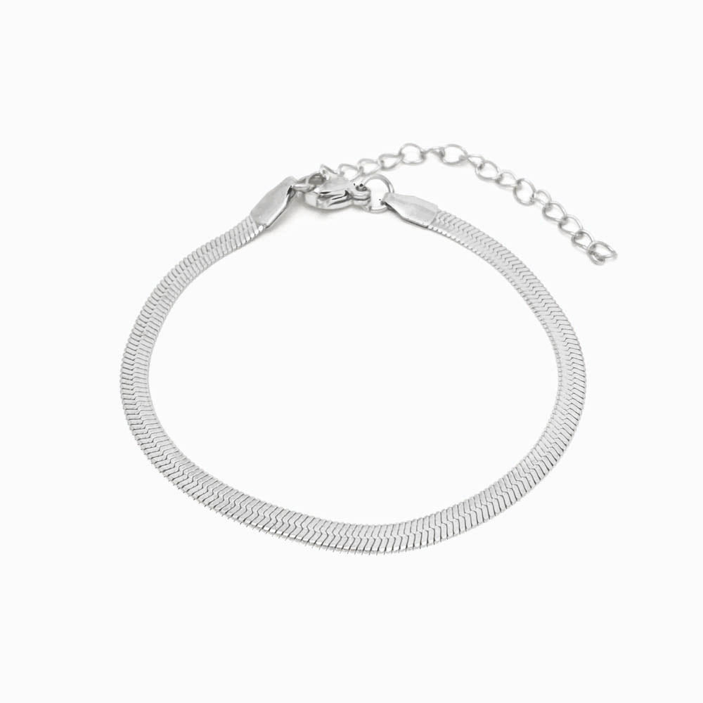 Pulseira Malha Snake 3mm - Aço Inox