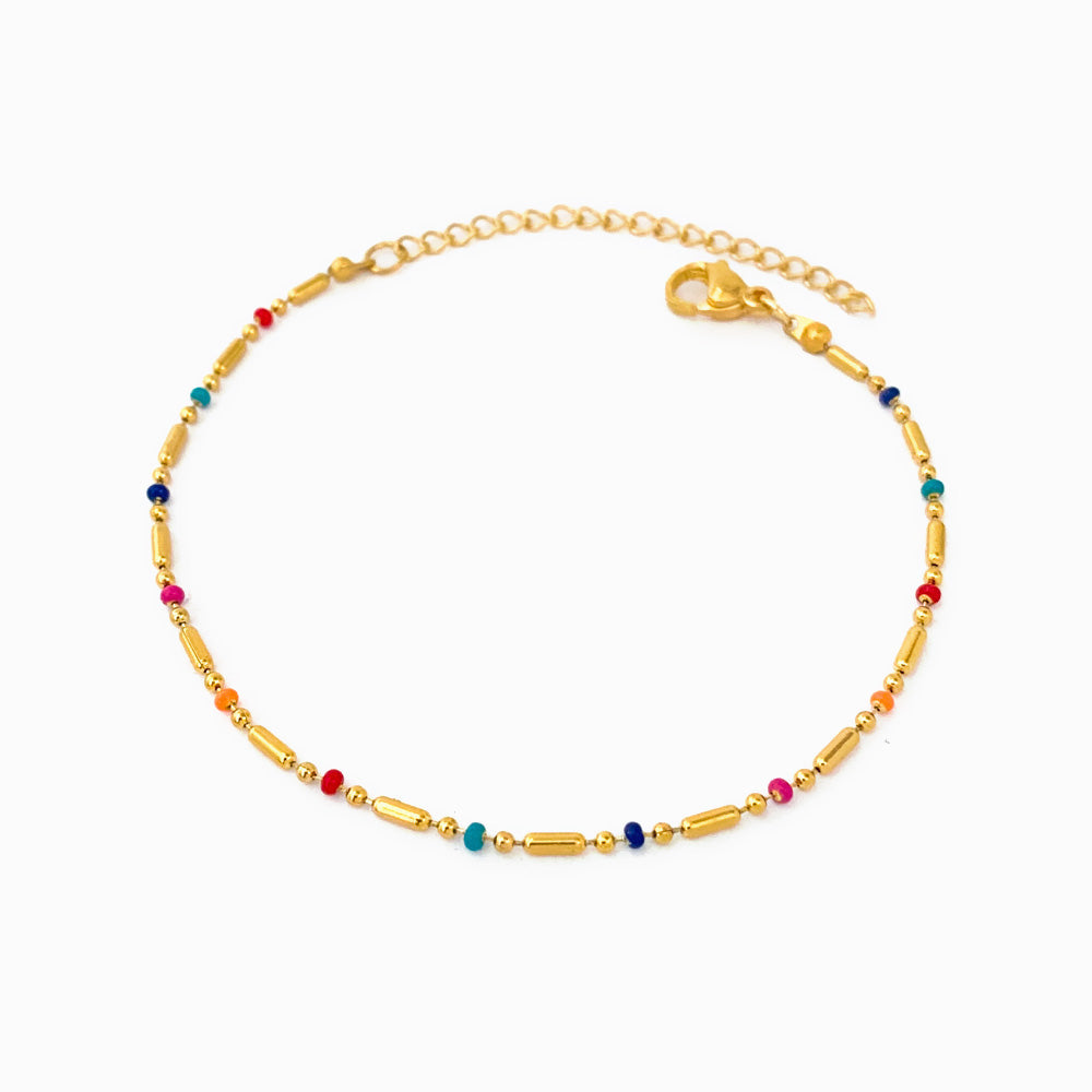 Pulseira Colorida - Aço Inox