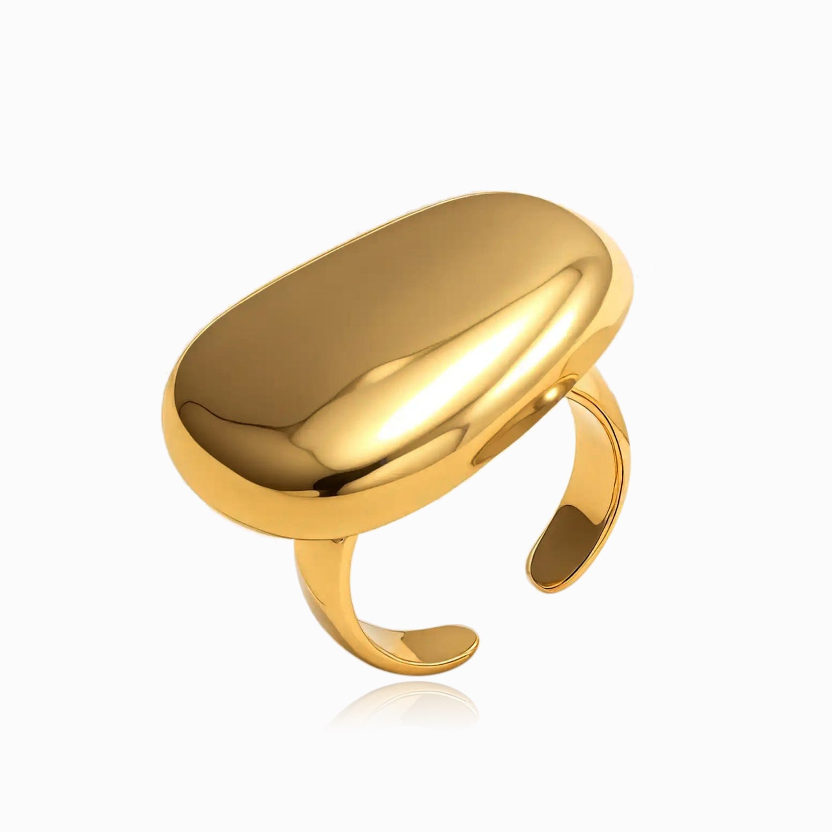 Anel Statement 17.2mm JZ1490 - Aço Inox