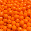 Contas acrílicas 10mm laranja