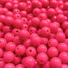 Contas acrílicas 10mm rosa forte