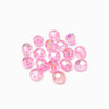 Contas acrílicas facetadas 10mm rosa bebé