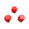 Contas de silicone hexagonal vermelho