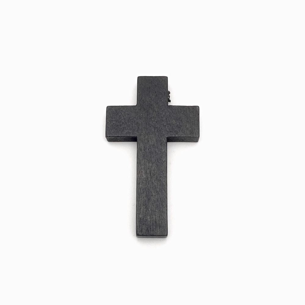 Cruz em madeira preto