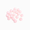 contas de acrílico rosa bebé 8mm