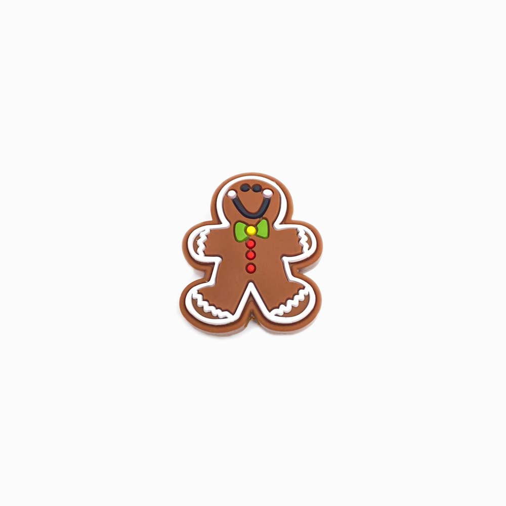 Contas de Silicone para Prendedor de Chucha Gingerbread Cookies CASTANHO ESCURO