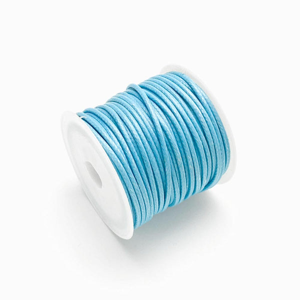 Fio sintético encerado 2mm azul claro