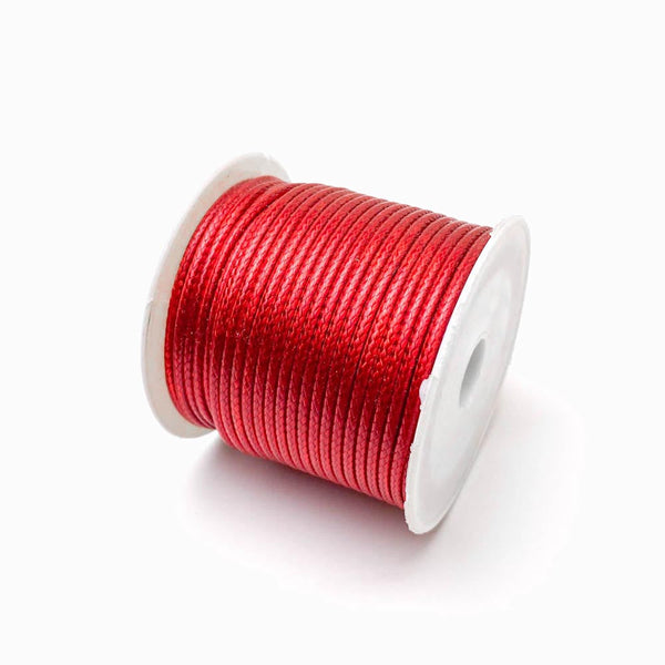 Fio sintético encerado 2mm vermelho