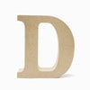 Letras D em madeira cru 15cm