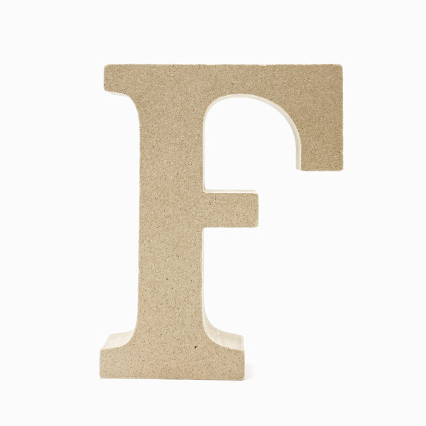 Letras F em madeira cru 15cm
