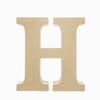 Letras H em madeira cru 15cm