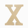 Letras X em madeira cru 15cm