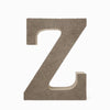 Letras Z em madeira cru 15cm