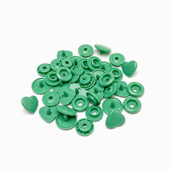 molas de pressão KAM forma coração verde