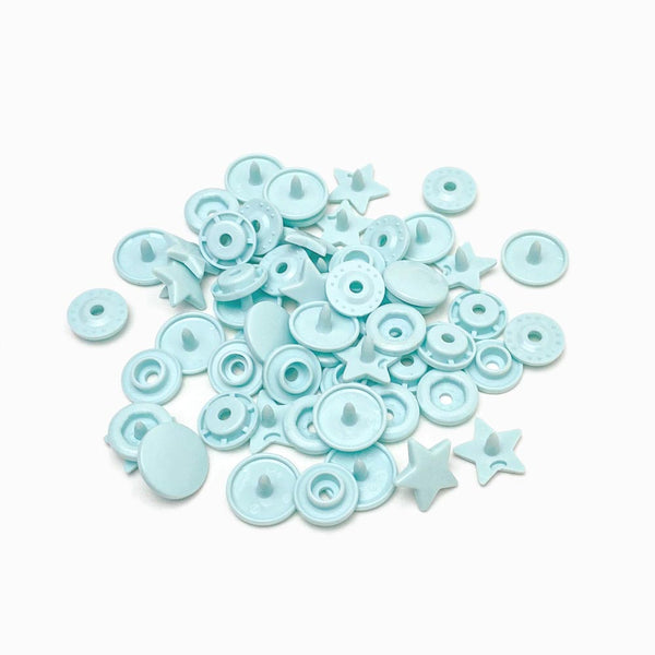molas de pressão KAM forma estrela azul bebé