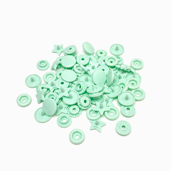 molas de pressão KAM forma estrela verde água