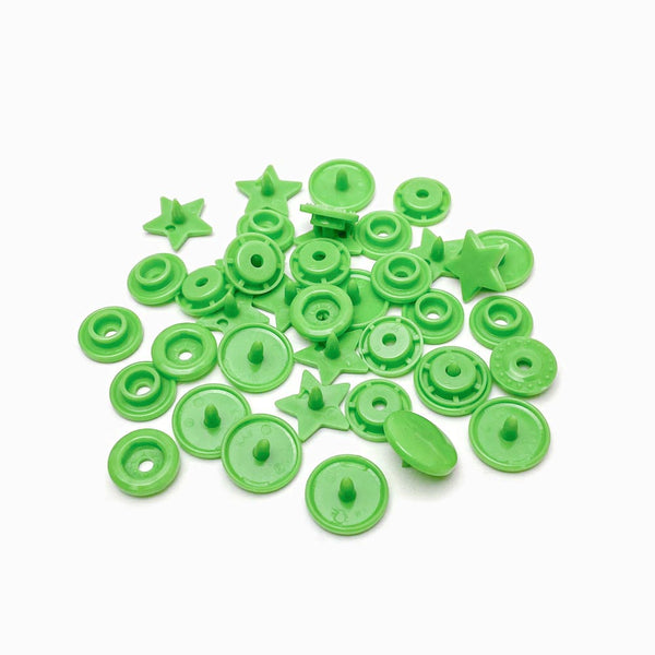 molas de pressão KAM forma estrela verde alface