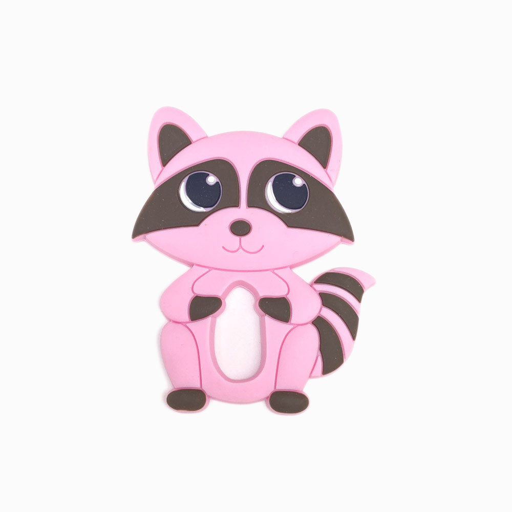 Mordedor de Silicone Raccoon Rosa