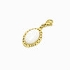 20x20mm Gold Stainless Steel Pendant with Stone
